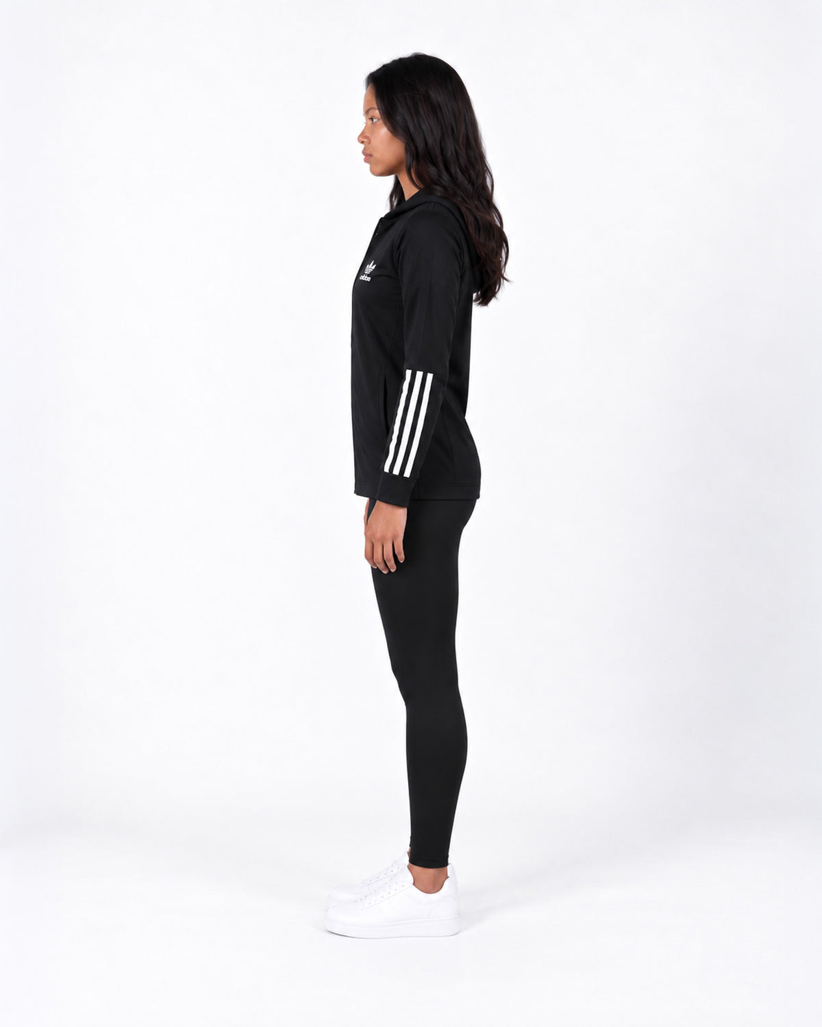 Essential Stripe Zip-Up Hoodie