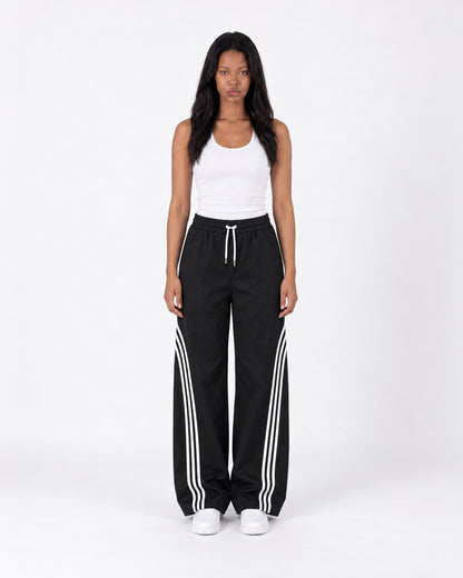 Essential Stripe Wide-Leg Track Pants