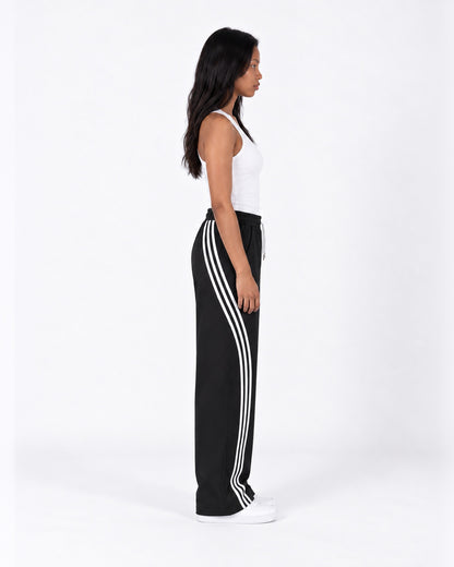Essential Stripe Wide-Leg Track Pants