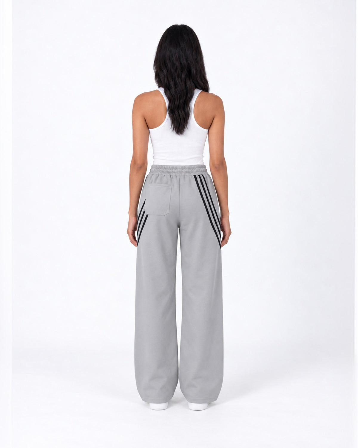 Essential Stripe Wide-Leg Track Pants