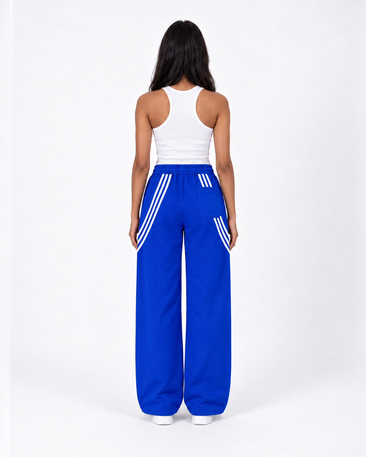 Essential Stripe Wide-Leg Track Pants