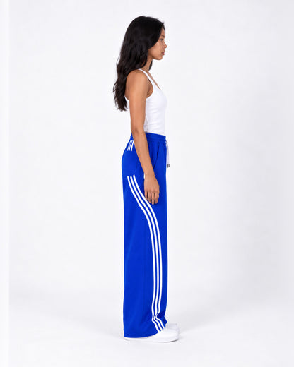 Essential Stripe Wide-Leg Track Pants