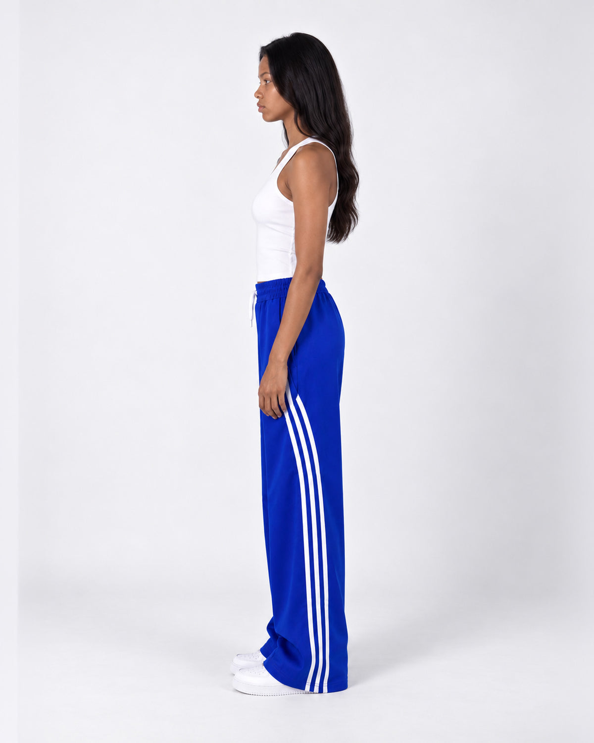 Essential Stripe Wide-Leg Track Pants
