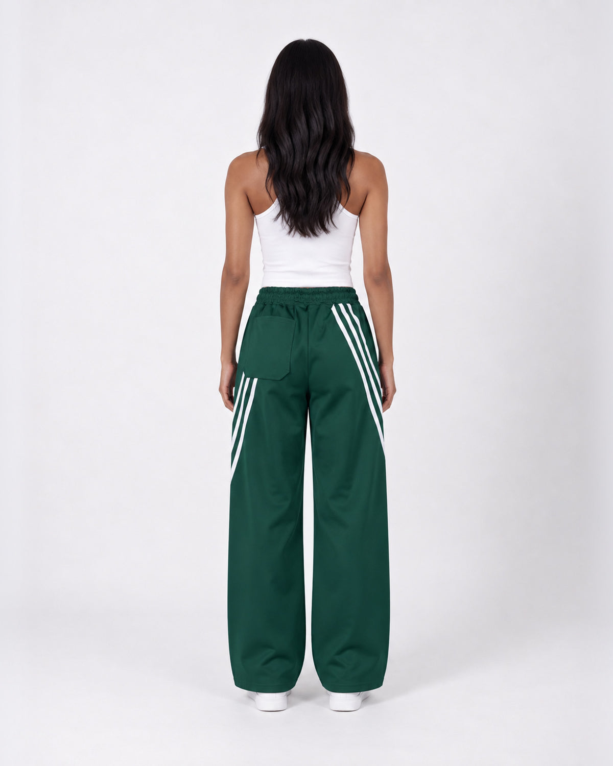 Essential Stripe Wide-Leg Track Pants