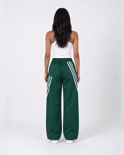 Essential Stripe Wide-Leg Track Pants