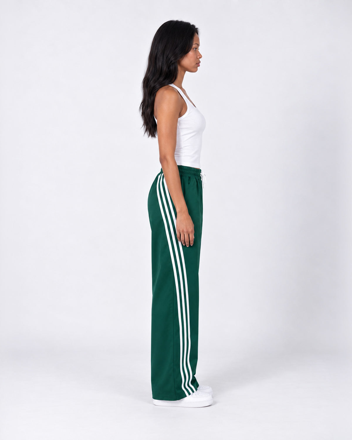 Essential Stripe Wide-Leg Track Pants