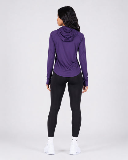 Core Hooded Quarter-Zip Top