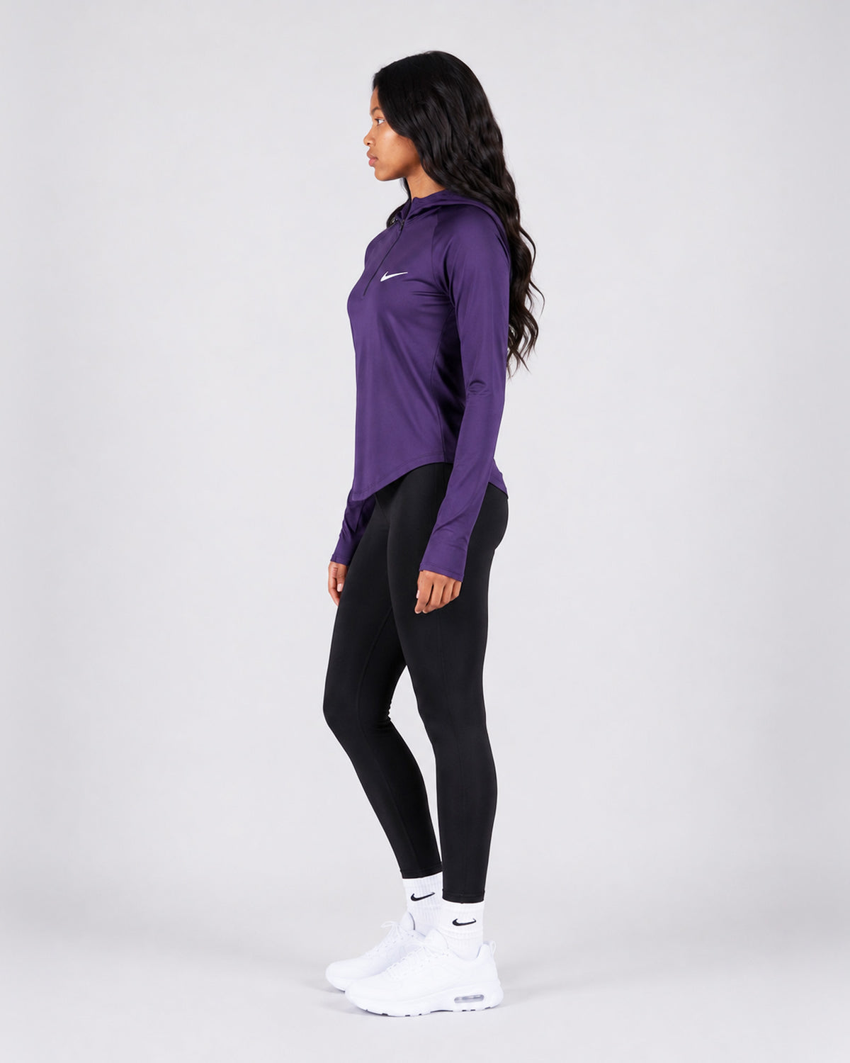 Core Hooded Quarter-Zip Top