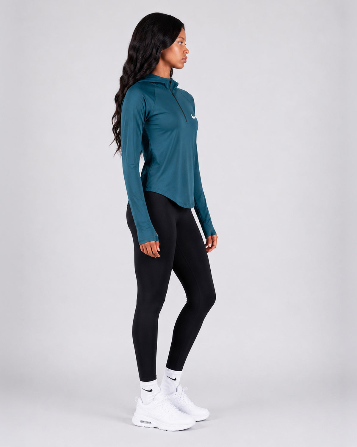 Core Hooded Quarter-Zip Top