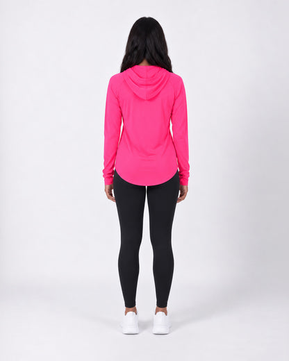Core Hooded Quarter-Zip Top