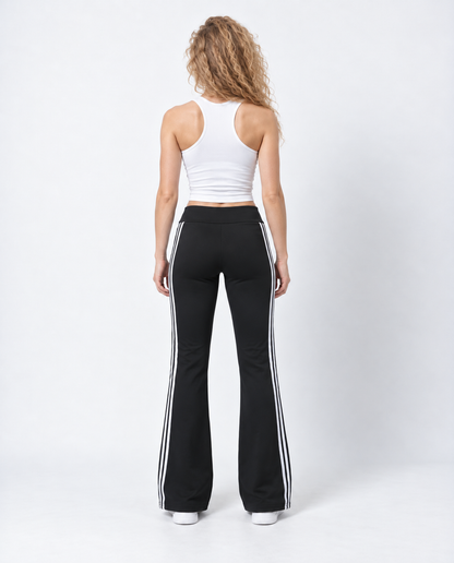 Triple Stripe Flared Track Pants