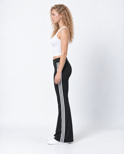 Triple Stripe Flared Track Pants