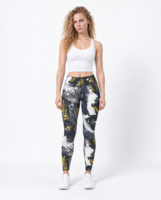 Golden Marble Leggings
