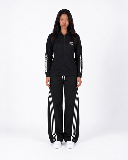 Adidas Triple Stripe Hooded Tracksuit Set