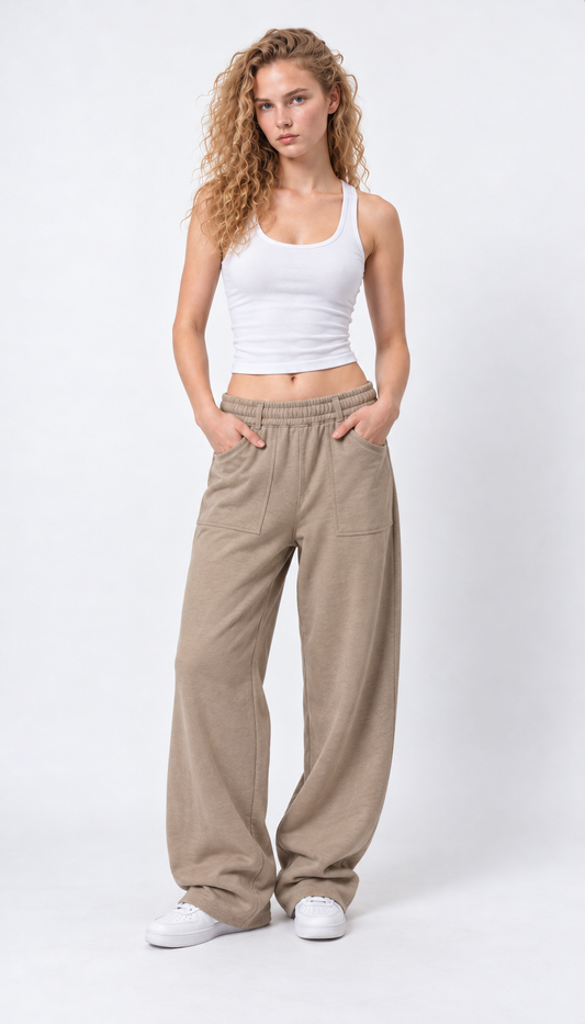 Relaxed Wide-Leg Sweatpants