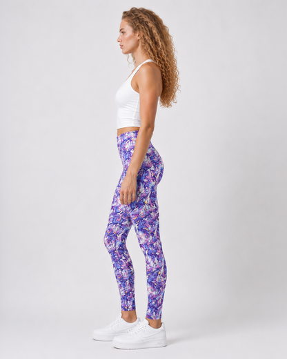 Purple Rush Print Leggings