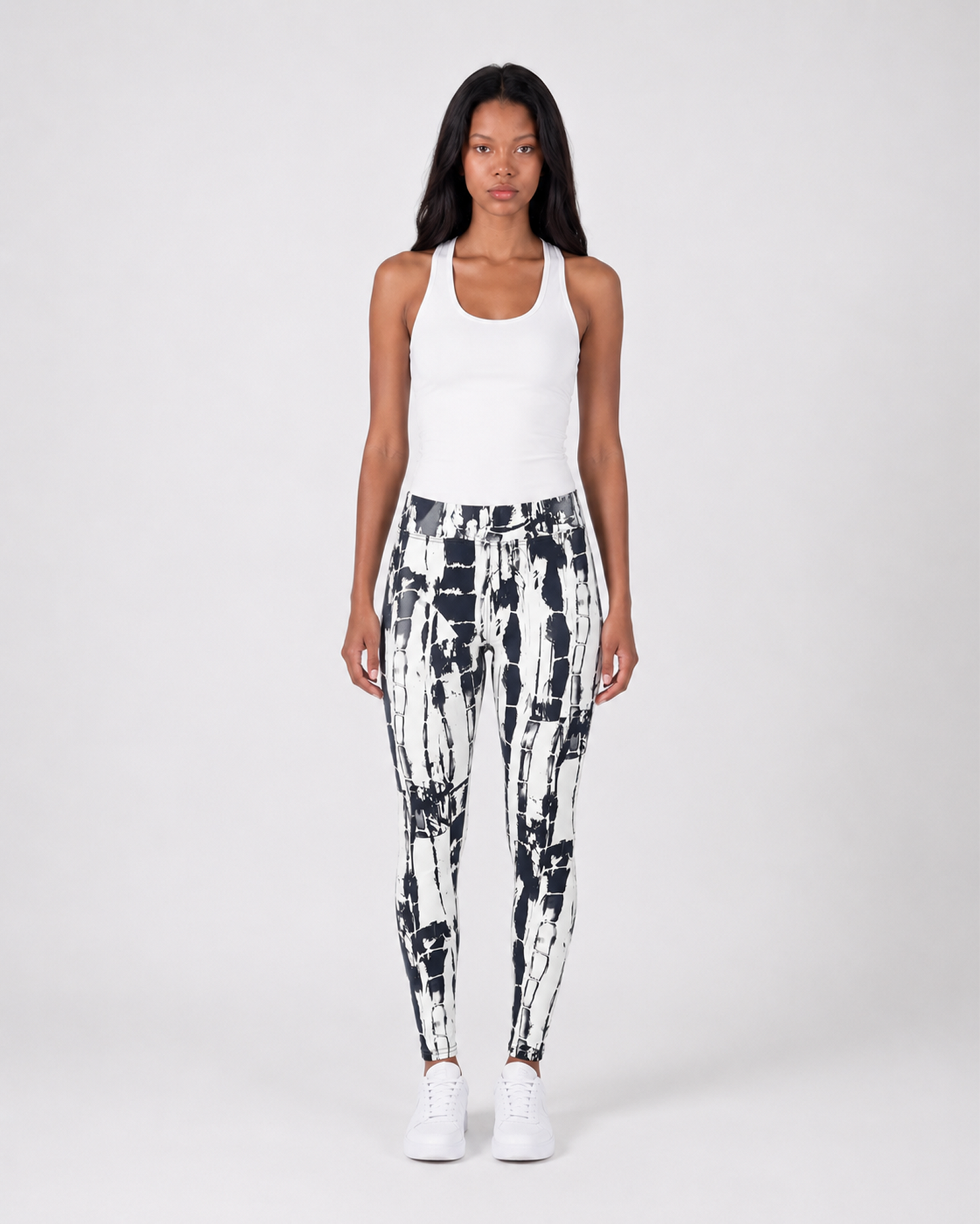 Mono Abstract Print Leggings