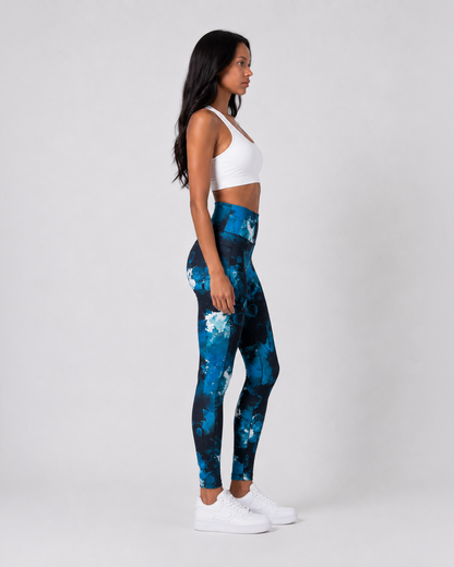 Ocean Ink High-Waist Leggings