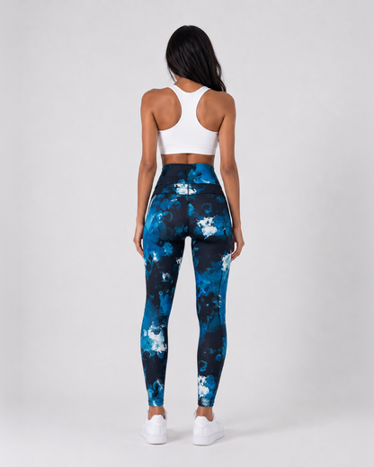 Ocean Ink High-Waist Leggings