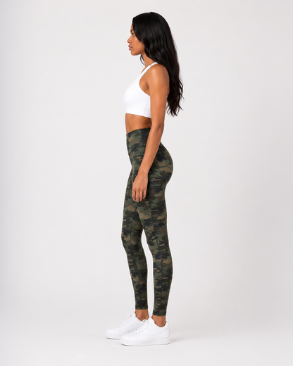 Army Camo High-Waist Leggings