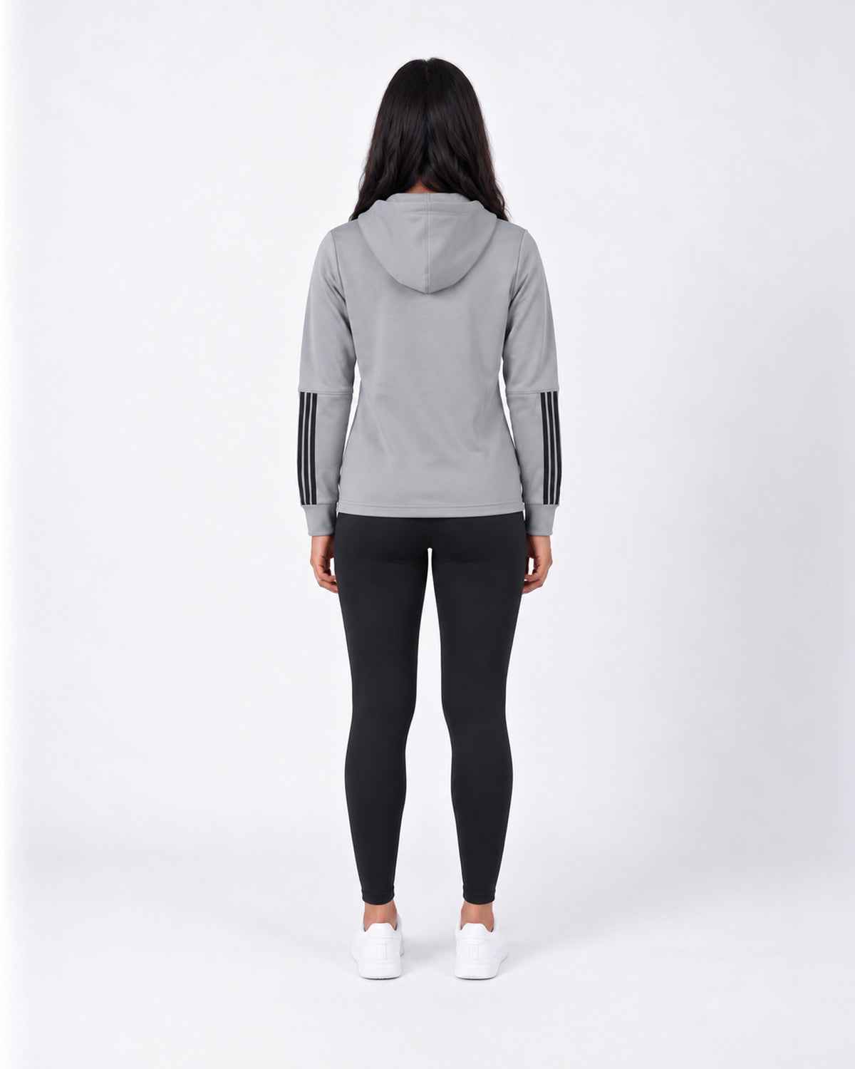 Essential Stripe Zip-Up Hoodie