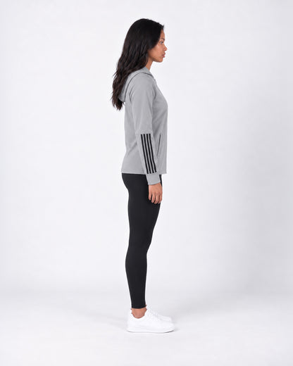 Essential Stripe Zip-Up Hoodie